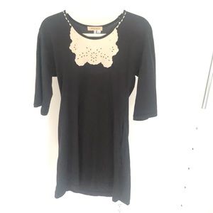 See By Chloe Black and Beige Dress Sz 4